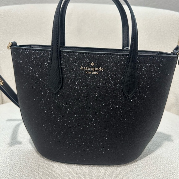 Kate Spade Black Sparkle Tote - Picture 1 of 5